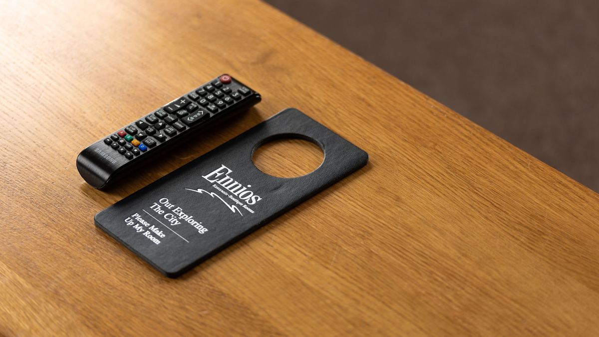 The Ennios door hanger