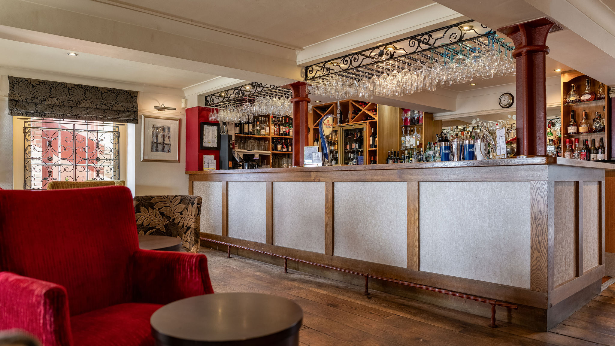 Behind the bar