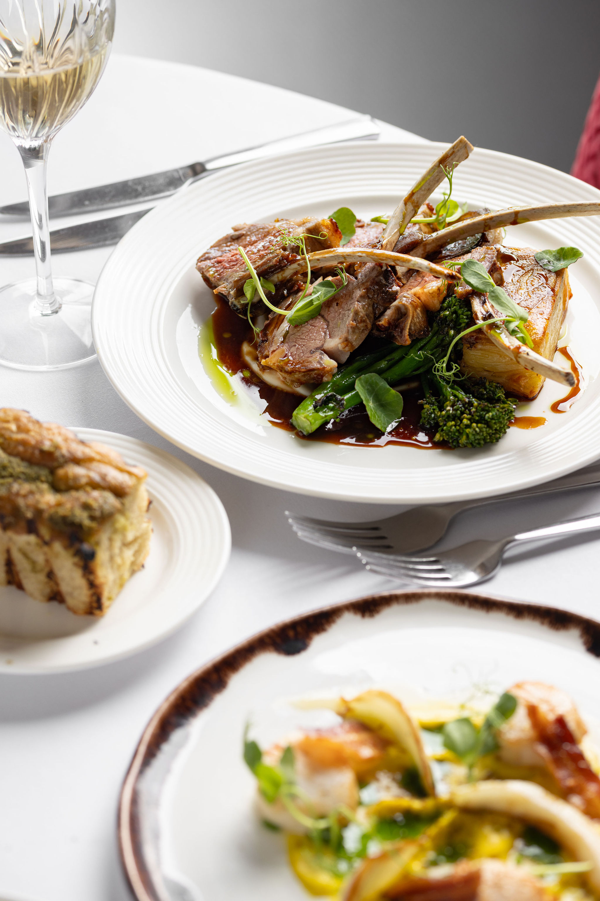 Rack of lamb, Sunday service